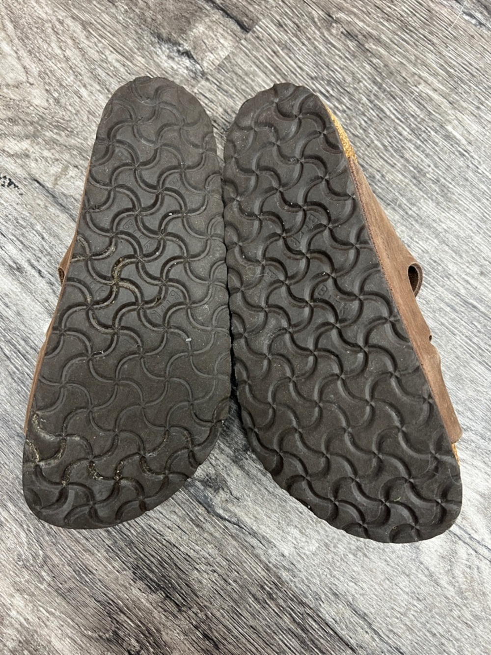 Birkenstock Brown Triple-Strap Suede Sandals size 38 - Picture 3 of 5